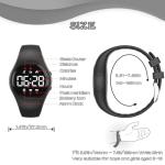 Focwony Kids Digital Fitness Tracker Watch - Black