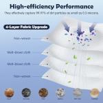 High Capacity Dust Bags for Roborock Vacuums - 10 Pack