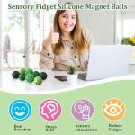 JoyJoyful 8 PCS Magnetic Fidget Balls for Stress Relief