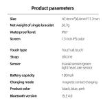 HUYA Smart Fitness Tracker with Heart Rate Monitor