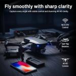 4K Foldable Dual Camera Drone with Stunts