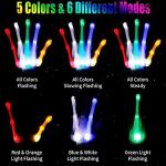 Colorful LED Gloves for Kids Ages 8-12