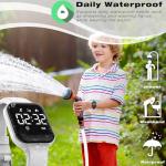 Focwony Kids Waterproof Fitness Tracker Watch (White)