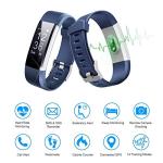 Waterproof Smart Fitness Tracker with Heart Rate Monitor
