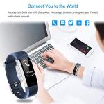Waterproof Smart Fitness Tracker with Heart Rate Monitor