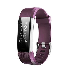 Smart Fitness Tracker with Heart Rate Monitor - Purple