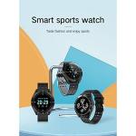 HUYA Waterproof Smart Fitness Tracker Watch, Black