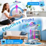 Gontence Mini Drone with LED Lights for Kids