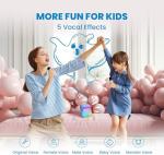 Bluetooth Karaoke Machine for Kids with 2 Microphones