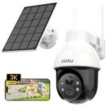 AOSU 5MP Solar Security Camera with Night Vision