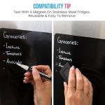 Weekly Planner Fridge Magnet with Neon Markers