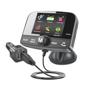 Wireless Bluetooth Car FM Transmitter with Hands-Free