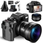 G-Anica 4K Cameras: 48MP/60FPS Vlogging WiFi Camera