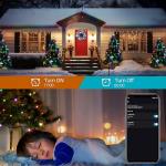YOSION 65FT Smart RGB LED Christmas String Lights