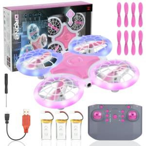 Flintronic Mini Drone with LED Lights for Kids