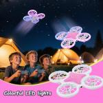 Flintronic Mini Drone with LED Lights for Kids