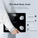NUTRI FIT Smart Digital Bathroom Scale with Bluetooth