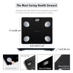 NUTRI FIT Smart Digital Bathroom Scale with Bluetooth