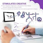 Rainbow Magnetic Fidget Pen with Balloons