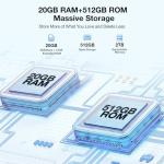 DOOGEE T40 Pro Tablet, 20GB RAM, 2.4K Display