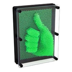 Glow in the Dark Pin Art Desktop Sculpture