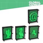 Glow in the Dark Pin Art Desktop Sculpture