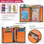 TEEHON RFID Blocking Carbon Fiber Leather Wallet