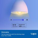 Tapo Smart WiFi LED Bulb, Works with Alexa & Google Home