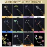 10 Assorted Metallic Marker Pens for Creative Projects