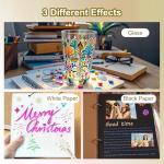 10 Assorted Metallic Marker Pens for Creative Projects