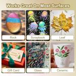 10 Assorted Metallic Marker Pens for Creative Projects