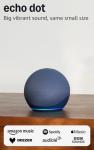 2022 Echo Dot | Big Vibrant Smart Speaker | Deep Sea Blue