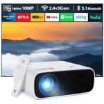 2024 Mini Projector: Full HD, 5G WiFi, Bluetooth