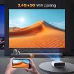 2024 Mini Projector: Full HD, 5G WiFi, Bluetooth