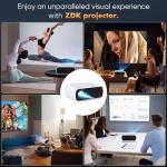 2024 Mini Projector: Full HD, 5G WiFi, Bluetooth