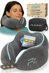 FLOWZOOM Comfy Memory Foam Travel Neck Pillow