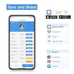 Smart Body Fat Scale with App - Black