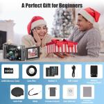 4K 48MP Autofocus Vlogging Camera with Flip Screen