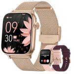 AKUMAKA Women's Smartwatch: Answer/Make Calls, SpO2, Heart Rate