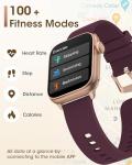 AKUMAKA Women's Smartwatch: Answer/Make Calls, SpO2, Heart Rate