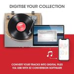 Wireless Bluetooth Turntable - Natural Wood Finish