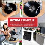 Wireless Bluetooth Turntable - Natural Wood Finish