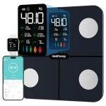 Smart Body Fat Scale: 15 Metrics, Heart Rate, iOS/Android