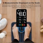 Smart Body Fat Scale: 15 Metrics, Heart Rate, iOS/Android