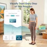 Etekcity Bathroom Scale for Body Weight, BMI, Body Fat, Muscle Mass, Smart Digital Weighing Scale with App& Bluetooth, Accurate Body Composition Analyzer, Ash-black