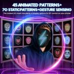 Bluetooth LED Halloween Mask with App Control