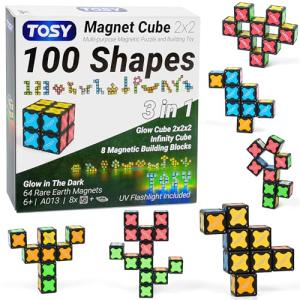 TOSY Magnet Cube 2-in-1 Puzzle and Infinity Toy