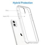 iPhone 11 Case: Shockproof Bumper, Clear Back