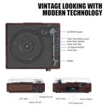 Bluetooth Vinyl Record Player with Stereo Speakers