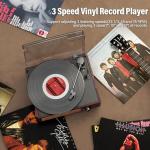 Bluetooth Vinyl Record Player with Stereo Speakers